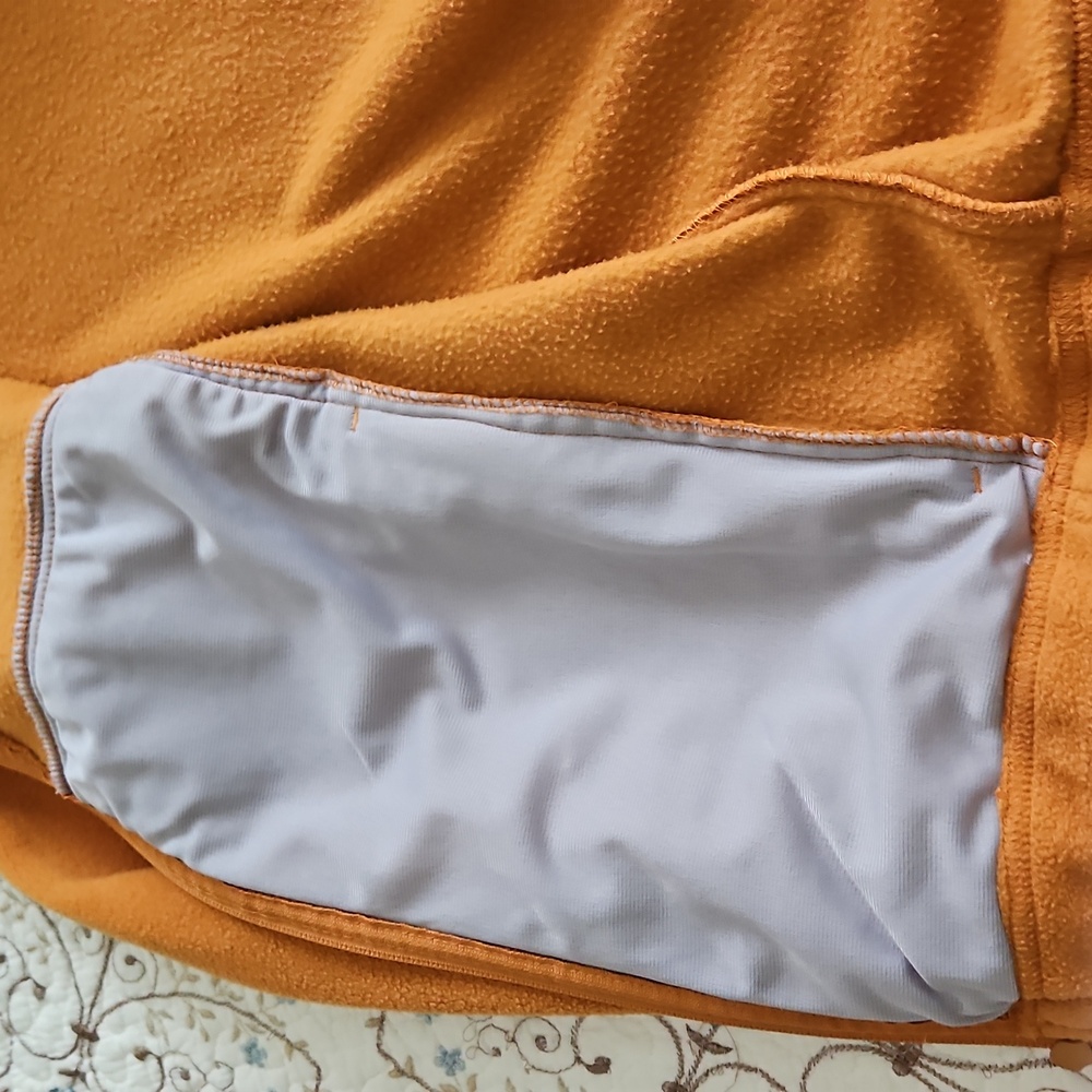 2X🍁HP🍁Columbia Orange Zipper Fleece Jacket Vintage - Picture 7 of 11